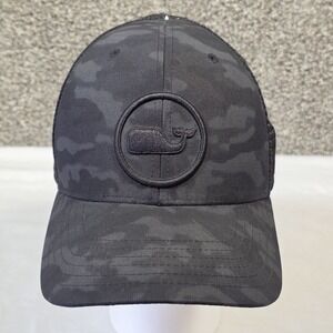 Vineyard Vines Black Camo Snapback Hat Trucker Mesh Adjustable Polyester
